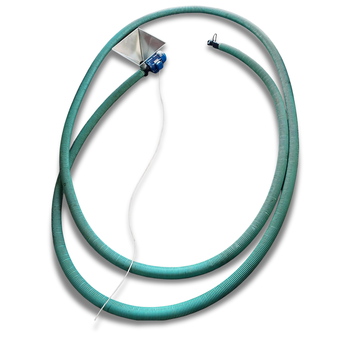 Trasportatore a coclea flessibile con tramoggia - 380V