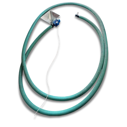 Trasportatore a coclea flessibile con tramoggia - 380V