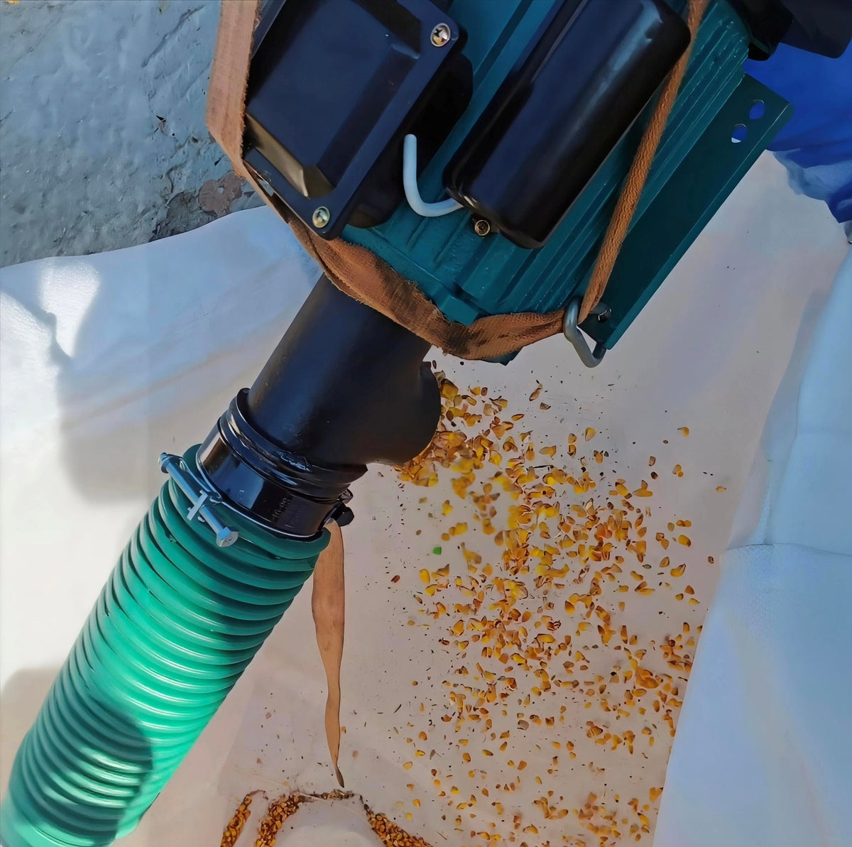 Trasportatore a coclea flessibile per pellet -220V